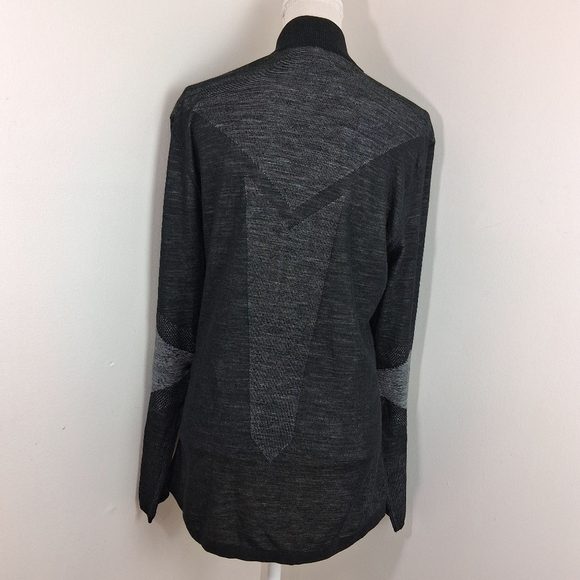 Smartwool Intraknit Merino 200 1/4-Zip Top Men's Size Large In Black/White NWT - Picture 7 of 13